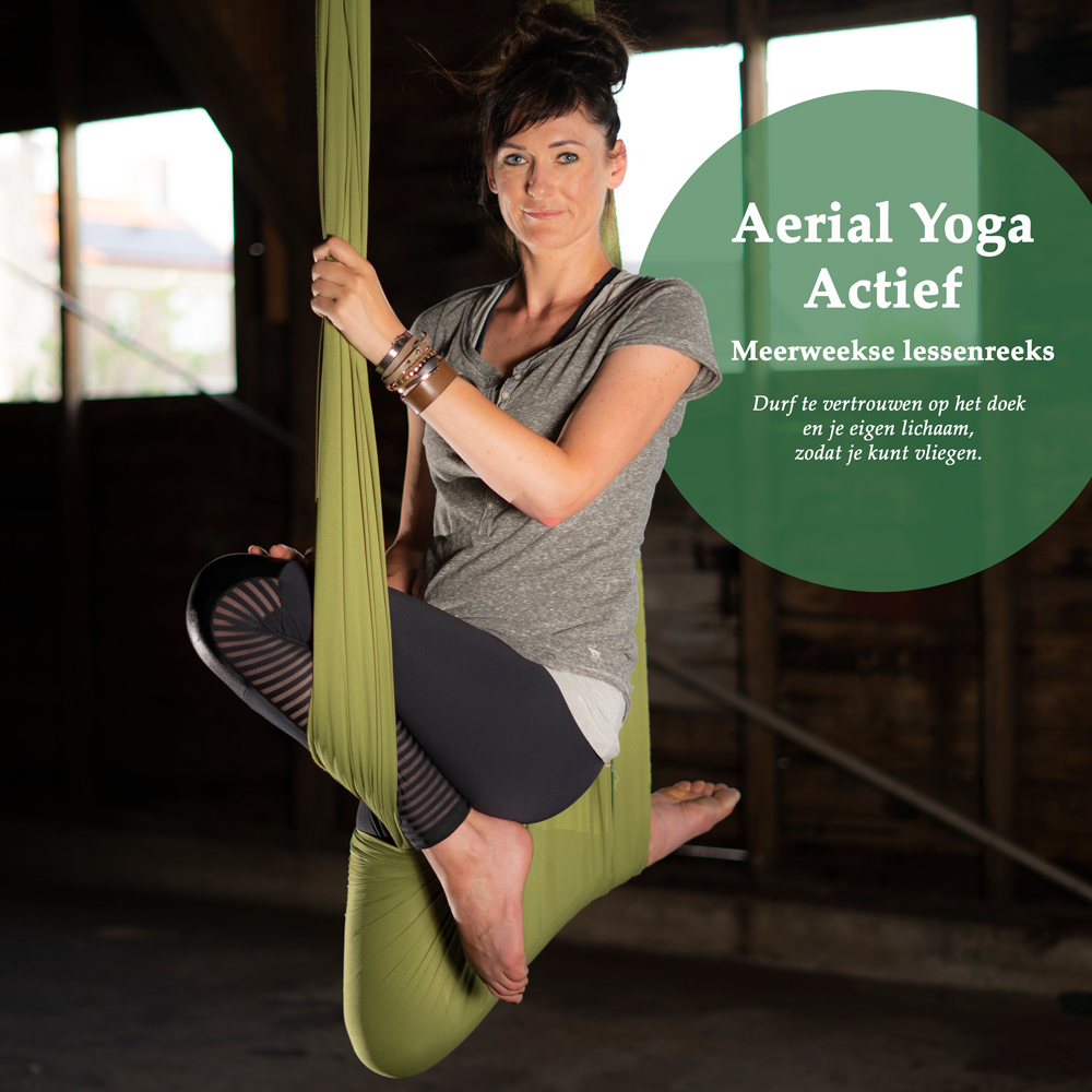 Aerial-Actief-lessenreeks Aerial Yoga Actief, Aerial Yoga Flow, Aerial Yoga Friesland, Angela Yoga,